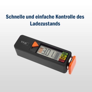 Tester de baterie TFA Dostmann Tester de baterie BaterieVerificare interval de masurare (tester de baterie) 1,2 V, 1,5 V, 3 V, 9 V Baterie, Baterie - Img 4