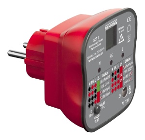 Tester de prize Benning SDT 1, 2-polig, 230 V AC, cu display LC