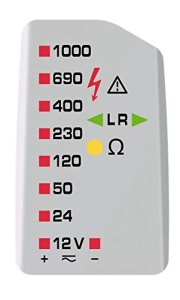 Tester de tensiune Benning DUSPOL Expert 50262 12-1000V ACDC RosuNegru - Img 2