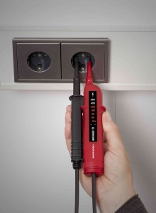 Tester de tensiune BENNING PROFIPOL 12-690V ACDC, 2-polig, IP54, rosunegru - Img 2
