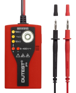 Tester electric BENNING DUTEST Pro 50156 detectare polaritate functie lanterna rosunegru