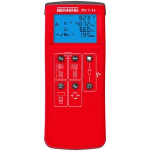Tester instalatii fotovoltaice Benning PV 1-1 cu afisaj clar si USB