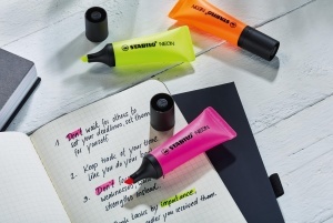 Textmarker STABILO NEON, design minimalist, 5 culori, 2-5 mm - Img 5