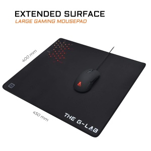 THE G-LAB - PAD CEASIUM - Mouse pad mare antiderapant pentru jocuri 450 x 400 mm - Img 4