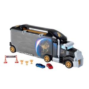 Theo Klein 3500 Mack Collective Box Truck cu rampa de plecare integrata | 26 compartimente de depozitare | Rampa pentru curse cool | Dimensiuni: 62,9 cm x 12 cm x 23,6 cm | Jucarii pentru copii de la 3 ani - Img 6