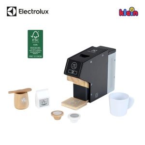 Theo Klein 7401 Electrolux Aparat de cafea, lemn | Incl. cana, capsule, lapte si zahar | Accesorii pentru bucatarii pentru copii si de joaca | Dimensiuni: 19 cm x 5,5 cm x 14 cm | Jucarii pentru copii de la 3 ani - Img 7
