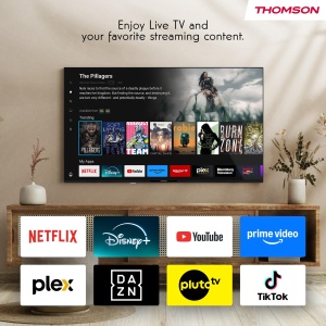 Thomson 40" (100 cm) FHD Smart TV, Wi-Fi, Control vocal, HDR10, Dolby Audio, Tuner triplu (cablu/satelit/antena), HDMI, USB, Netflix, YouTube, Prime Video, Disney+ - 40FT2S35 - Img 7