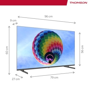 Thomson 43 Zoll (109cm) QLED Google Smart TV, Wi-Fi, Dolby Audio, Bluetooth 5.1, triplu tuner (Kabel/Satellit/Antenne), HDMI, CI+, A+ Panou - 43QG4S14 - Img 2