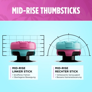 Thumbsticks KontrolFreek Action Adventure pentru Xbox Series XS, Heist Edition, Rosa si Albastru - Img 5