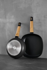 Tigaie BERGNER Earth Black 20 cm din aluminiu cu manere ergonomice, gri - Img 7