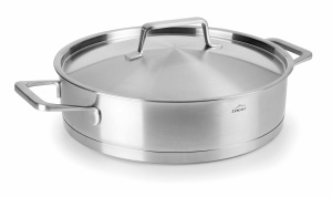 Tigaie cu capac Lacor Foodie 28x6.5cm, inox, gri
