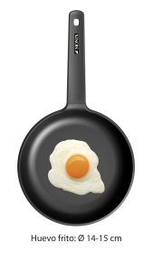 Tigaie din aluminiu MONIX Solid, 26 cm, neagra, cu antiaderent - Img 7