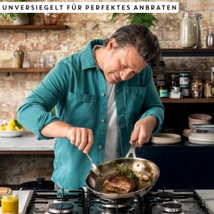 Tigaie din inox Jamie Oliver by Tefal 24cm, inductie, maner din inox, reciclabila - Img 5