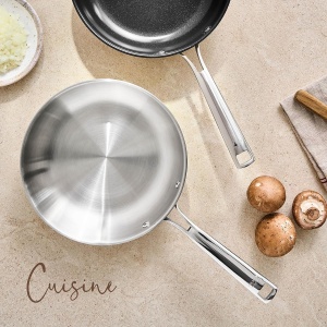 Tigaie din inox Lacor 44428, 28 cm, cu maner ergonomic, pentru toate sursele de caldura
