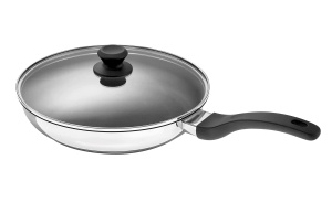 Tigaie din inox Rohe Germany Tavola 28 cm cu capac, antiaderenta