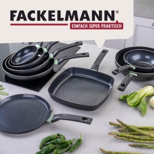 Tigaie Fackelmann Brandao - 16 cm, Aluminiu reciclat, Culoare neagra - Img 6
