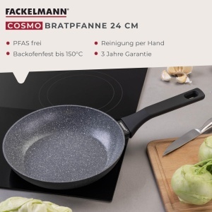 Tigaie Fackelmann Cosmo 24 cm Aluminiu Ceramica PFAS Free - Img 3