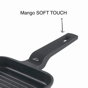 Tigaie grill mini Lacor 25162 100 aluminiu turnat antiaderenta compatibila inductie 14x14 cm negru - Img 4