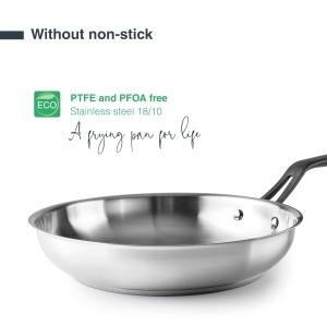 Tigaie inox Lacor 47328, 28 cm, antiaderenta, compatibila inductie - Img 5