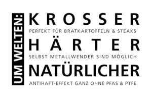 Tigaie inox Schulte-Ufer Astral, 20 cm, fara PFASPTFE, rezistenta la 500C - Img 2