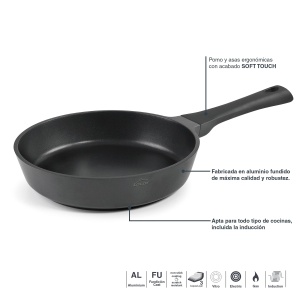 Tigaie Lacor 27828, 28 cm, Antiaderenta, Aliaj Aluminiu - Img 3
