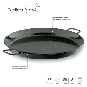 Tigaie Paella Lacor 60182, 32 cm, cu acoperire din otel emailat - Img 3