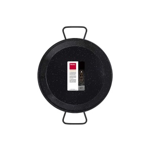 Tigaie paella Metaltex 7398150000 otel emailat negru fabricata in Spania - Img 3