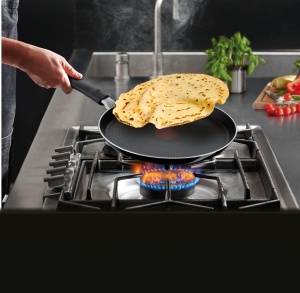Tigaie pentru clatite Tefal Resist 25 cm, antiaderenta, neagra - Img 8