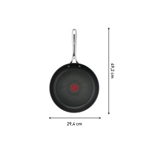 Tigaie Tefal Jamie Oliver Cooks Direct On 28 cm Inox Antiaderenta Titanium Indicator Thermo-Signal - Img 7