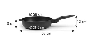Tigaie Tescoma Smartclick, inox, neagra, 28 cm - Img 7