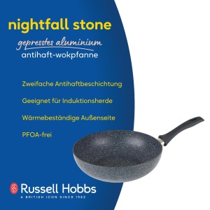 Tigaie Wok Russell Hobbs RH00851EU 28cm antiaderenta, albastra, BPAPFOA-free - Img 2