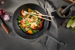 Tigaie wok ZWILLING Shine, 30 cm, aluminiu, antiaderenta, negru - Img 6