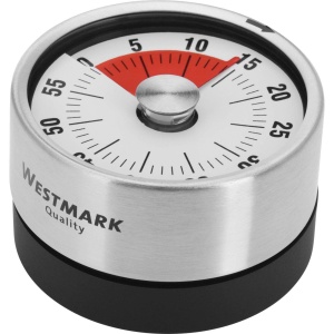 Timer de bucatarie mecanic Westmark Futura 10902260 1-60 minute magnetic inoxABS antracitargintiu - Img 5