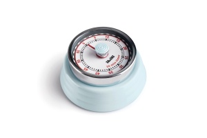 Timer mecanic retro IBILI, 7,5 cm, metal emailat, diverse culori - Img 4