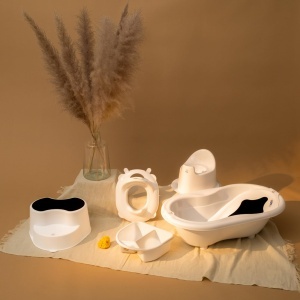 Toaleta pentru copii Rotho Babydesign TOP, alb, din plastic reciclat - Img 5