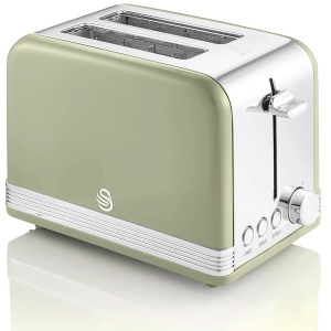 Toaster 2 felii Swan Retro ST19010GNEU, 815W, 6 trepte, Verde