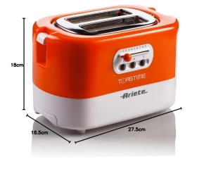 Toaster Ariete 159, 2 felii, 700 W, 9 niveluri de rumenire, alb - Img 8