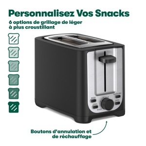 Toaster Bella 2 Scheiben Negru si Inox Sloturi Extra Largi Functie Automata de Oprire - Img 5