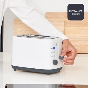 Toaster BlackDecker BXTO820E, 820W, 2 fante, alb - Img 3