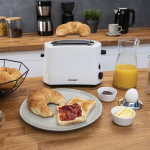 Toaster Cloer 331, 825 W, pentru 2 felii, cu brotchenaufsatz - Img 5
