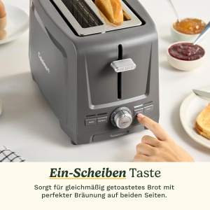 Toaster Cuisinart Core Collection 2 felii, sloturi mari, functie bagel, design compact - Img 7