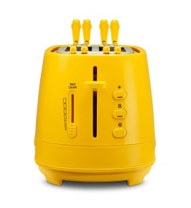 Toaster De Longhi CTLAP2203, 2 felii, 550 W, galben