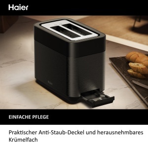 Toaster Haier I-Master HTO5A3, 2 felii, 1150W, extra adancime, 7 niveluri rumenire - Img 7