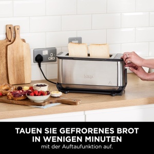 Toaster Ninja Foodi 3-in-1, Grill si Panini-Presa, Inox, ST202EU - Img 8