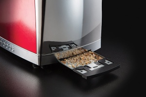 Toaster Russell Hobbs Luna 23250-56 Inox Rosu 6 trepte de rumenire Functie de decongelare - Img 6