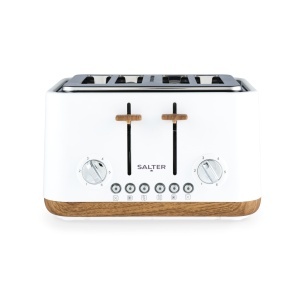 Toaster Salter Toronto, 4 feliute, 6 niveluri rumenire, alb