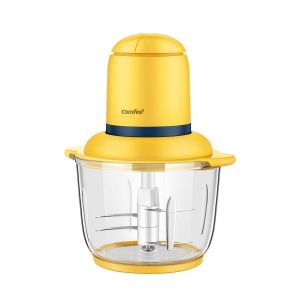 Tocator electric de bucatarie Comfee MJ-FM4001W, 2 lame, tocator, 2 viteze, capacitate 2 l, 300 W, galben - Img 7