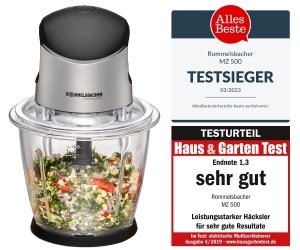Tocator electric Rommelsbacher MZ 500, 1.5 L, 500 W, NegruInox - Img 2