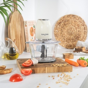 Tocator electric Salter Retro Cream, 1.2 litri, 500 W, lame inox, baza antialunecare - Img 10