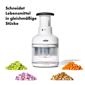 Tocator manual OXO Good Grips lama din otel inoxidabil recipient cu marcaje de masurare - Img 2